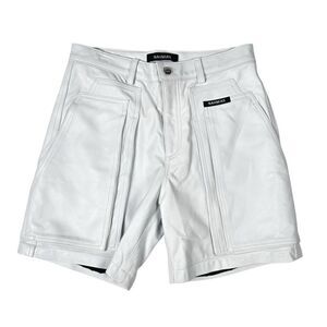 NAHMIAS Men's Leather Layered Carpenter Skater Shorts Size 32 Rare